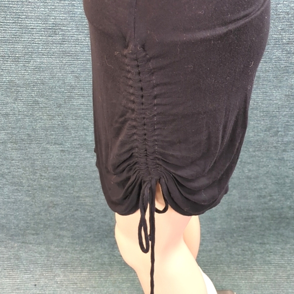 White House Black Market Off-Shoulder Ruched Side Rayon Dress - Picture 7 of 15